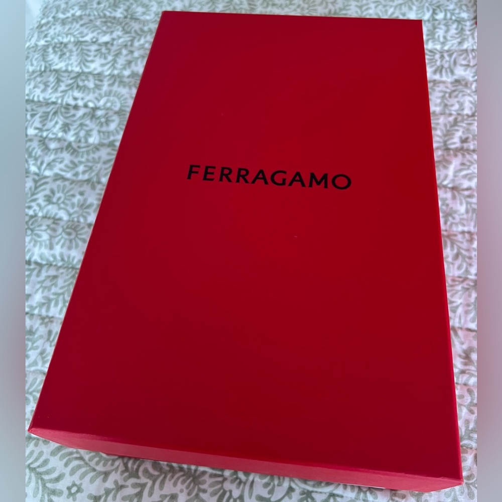 100% Authentic Red Box Ferragamo  (box only)